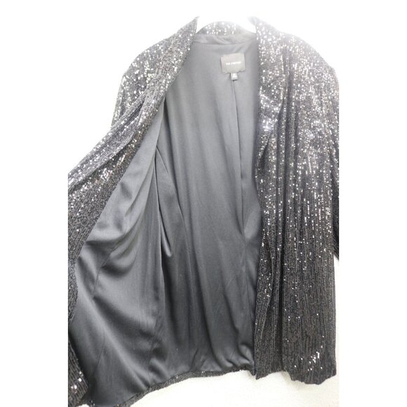 The Limited Black All Over Sequins Open Front Cardigan-Size 2X-Event-Party - Picture 4 of 10
